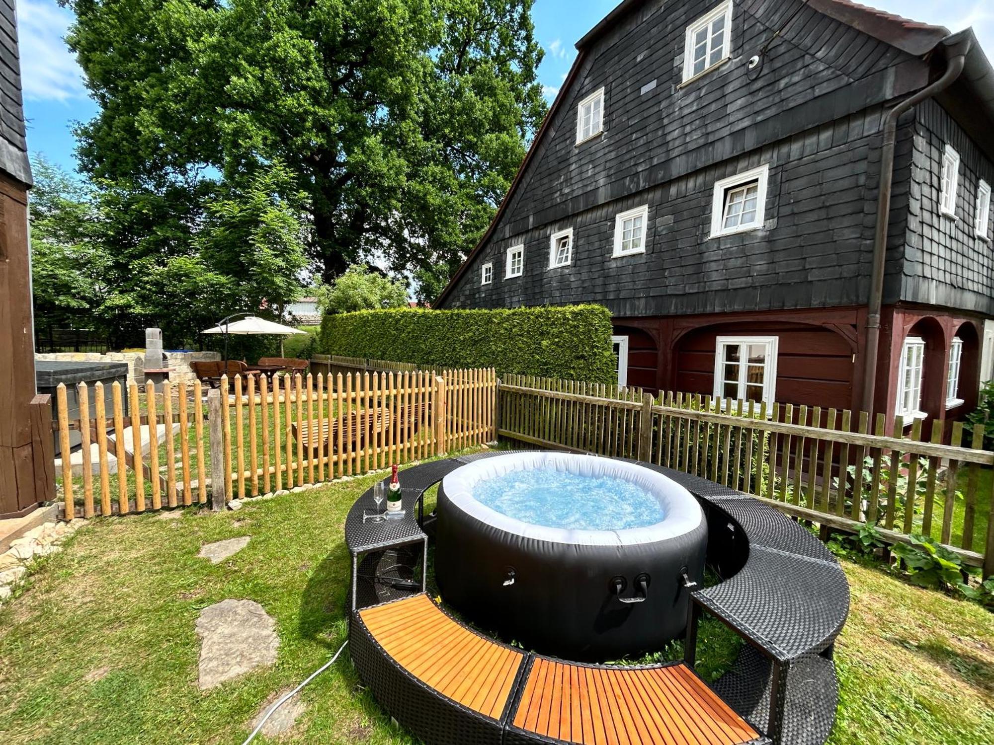 Fewo Frushi Mit Whirlpool, Infrarotsauna Großschönau Exteriör bild